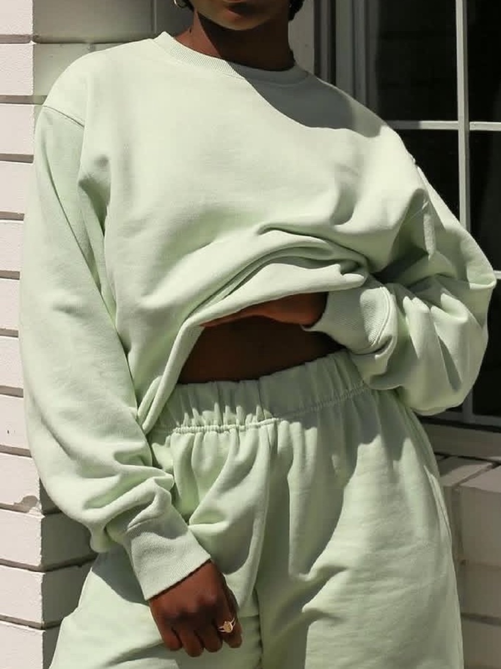 Brunette the Label “Best Friend Crew” in Mint Gelato Crewneck